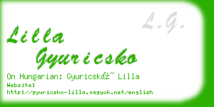 lilla gyuricsko business card